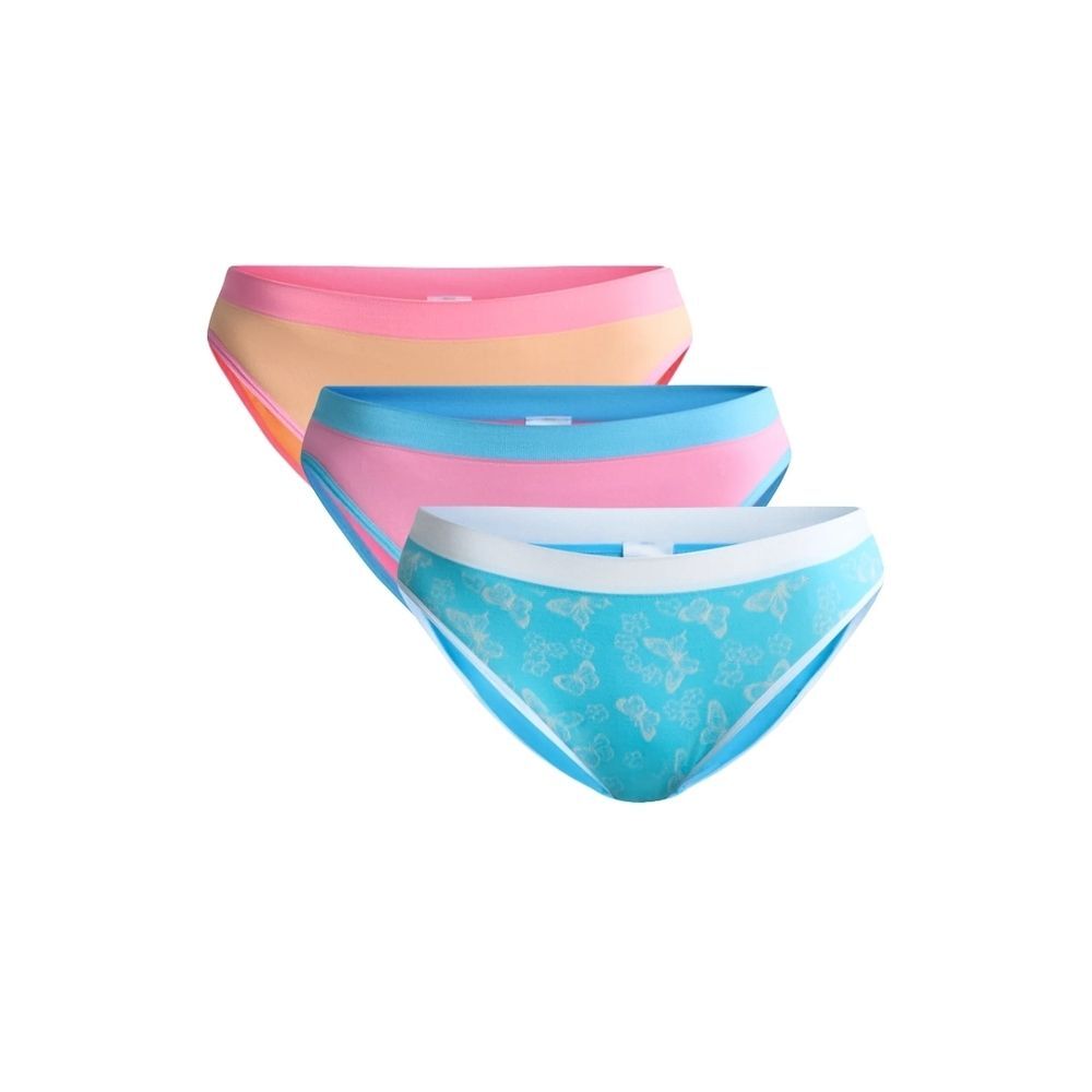 Way to Celebrate Women’s Seamless Bikini Panties, 3-Pack, Size XL(16-18)
